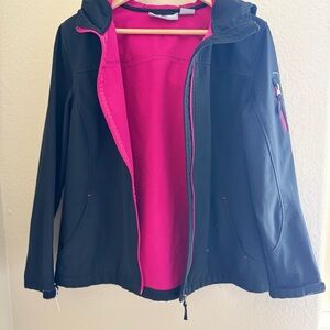 Women's Black and Pink Jacket